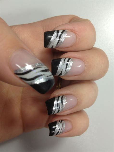 17 Best Images About Black White Silver Nails On Pinterest Cool