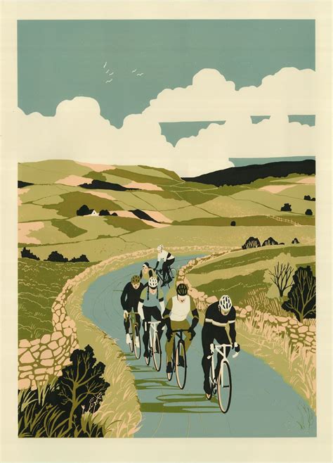 Cycling Art Print Cycling Posters Travel Posters Cycling Quotes Gig