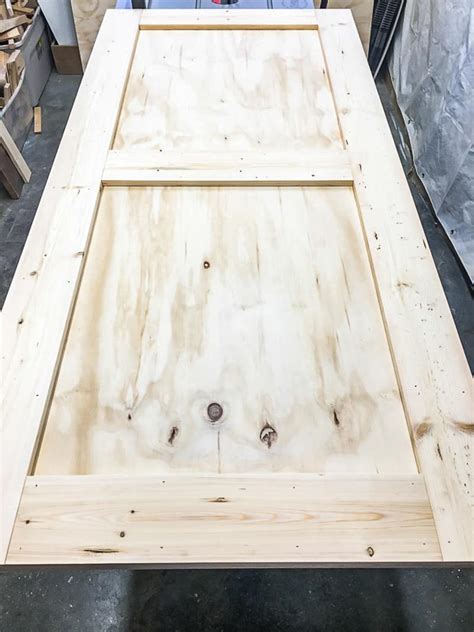 How To Build A Barn Door With Plywood And 1x6 Boards The Handymans