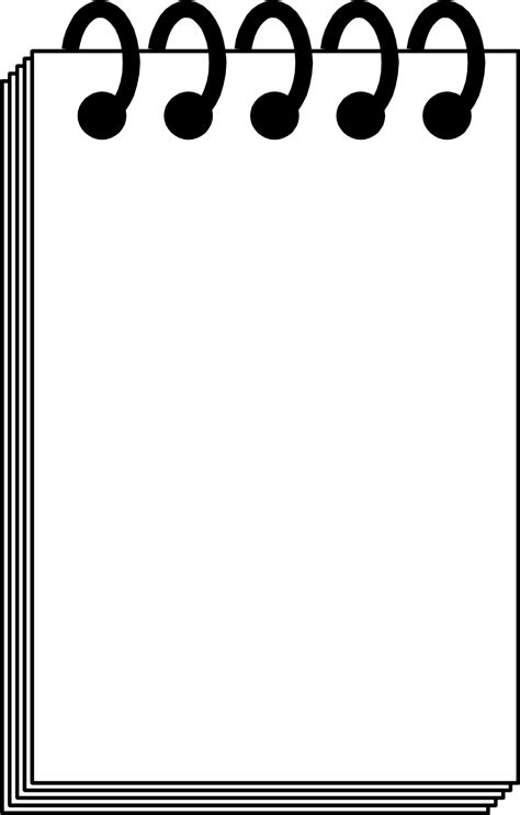 Blank Notepad Clipart