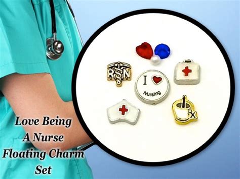 Sale Love Being A Nurse Floating Charm Set I Love Nursing