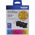 Brother LC101 Innobella Ink Cartridge 3-Color Pack LC1013PKS B&H