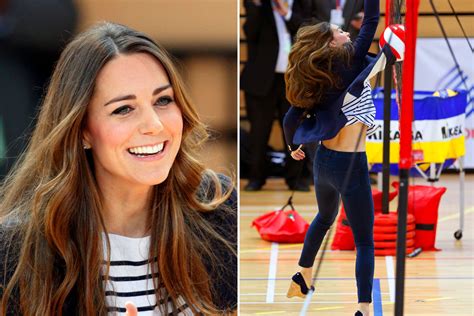 Kate Middleton Plays Volleyball In Heels Months After Georges Birth—clip