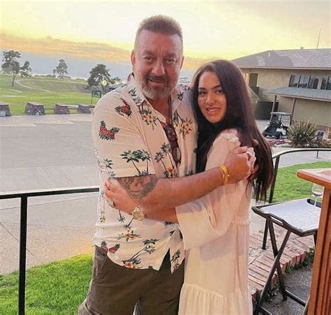 sanjay dutt s daughter trishala posts a pic of the two from california says with my heart my