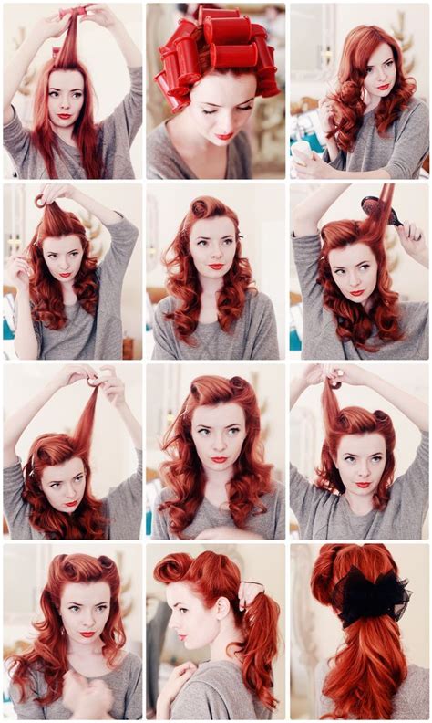 Pin By Erin Sackett On Apperal Pinup Hair Tutorial Rockabilly Hair Hair Styles