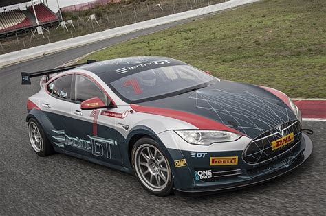 Electric Gts Race Ready Model S Tesla P100d Makes Debut In Barcelona