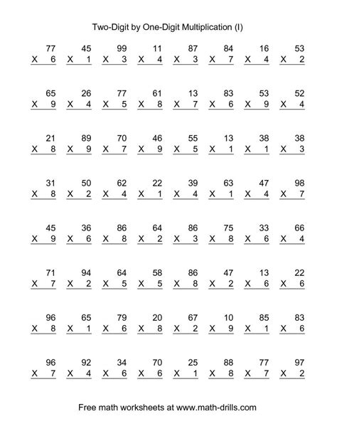 7th Grade Multiplication And Division Worksheets Times Tables Worksheets