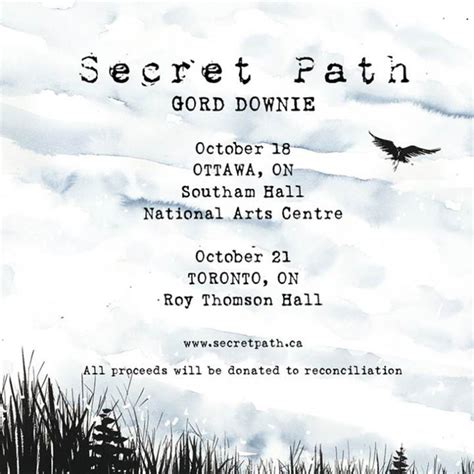 Spill News Gord Downie Announces Secret Path Concerts