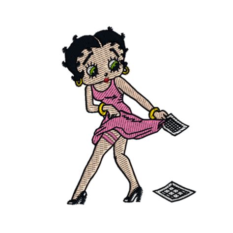 Betty Boop Posing Wearing Pink Dress We Need To Hurry Cartoon Etsy