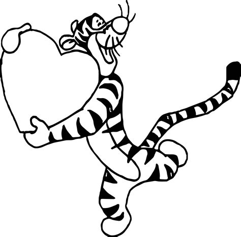 Tigger Drawing Line Clipartmag Sketch Coloring Page