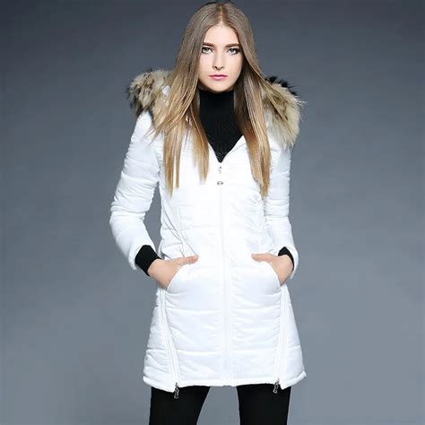 2017 New White Thick Down Parkas Coats For Women Europe And America New