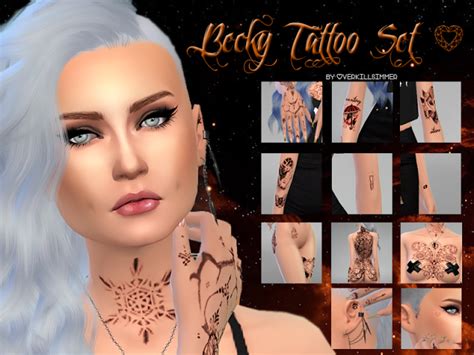 The Best Tattoos By Overkill Simmer Sims 4 Tattoos Tattoos For