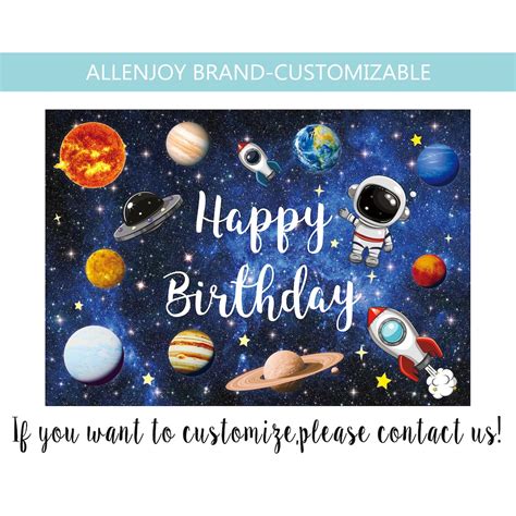 Outer Space Backdropchild Baby Shower Birthday Party Etsy