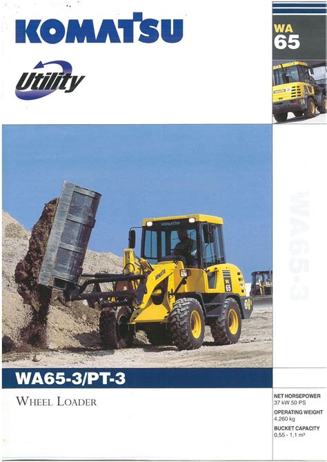 Komatsu Wheel Loader Wa65 3pt 3 Brochure