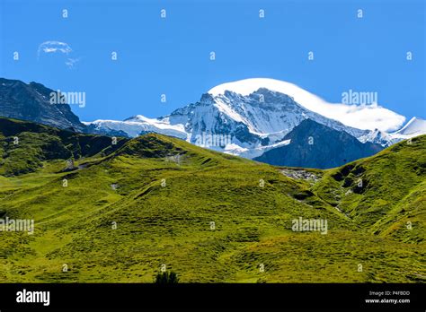 Beautiful Mountain Scenery At Grindelwald And Jungfrau Switzerland