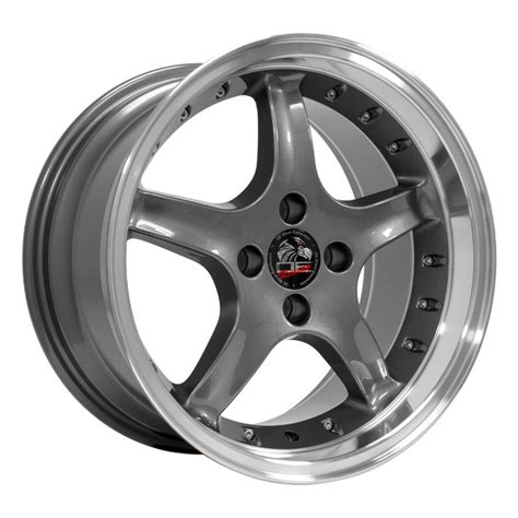 Ford Mustang 4 Lug Cobra R Style Replica Wheels Anthracite 17x817x9 Set