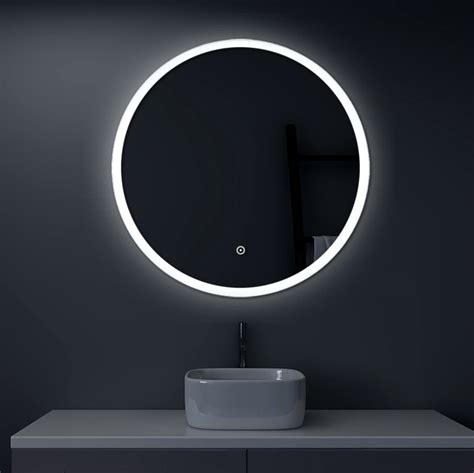 buy bonverre round led mirror 32 inch backlit mirror bathroom vanity