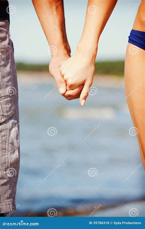 Man And Woman Holding Hands Stock Photo Image Of Perfect People