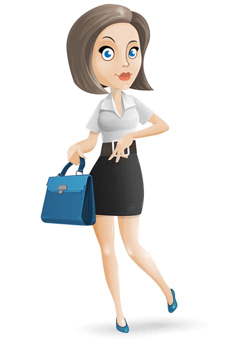Free Businesswoman Vector Character Vector Characters