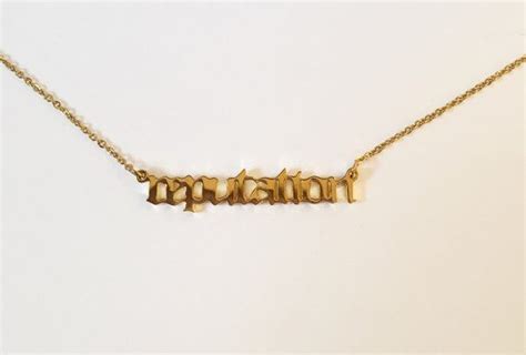 Gold Plated Reputation Necklace Taylor Swift Gold Plated Necklace Gold