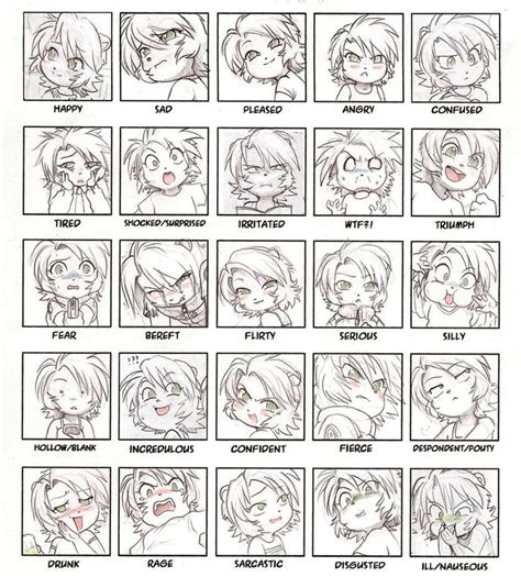 Anime Faces Expressions Drawing Expressions Facial Expressions Drawing