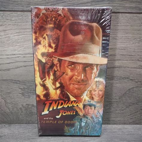 INDIANA JONES AND The Temple Of Doom VHS New Sealed Watermarks 24 00