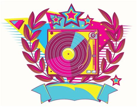 80s Party Illustration Logo Stock Vector Image By ©deskcube 60299263