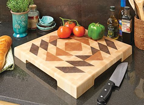 Quilted Cutting Board Woodworking Project Woodsmith Plans