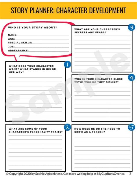 How To Plan A Short Story Free Story Planner Template For Kids