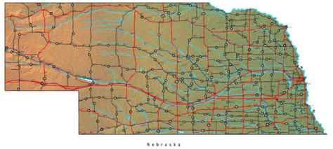 Nebraska Map Online Maps Of Nebraska State