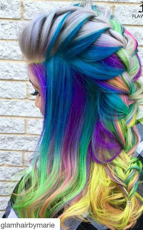 17 Best Images About Rainbow Of Hair On Pinterest Teal