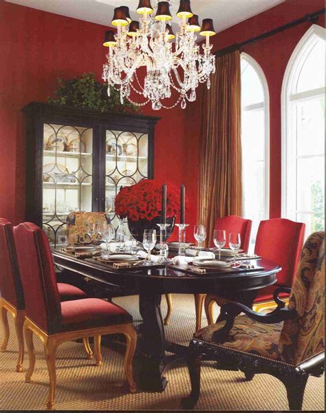 Love Red In The Dining Room Red Dining Room White Dining Room