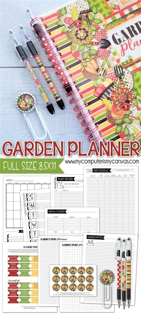 Every vegetable garden needs a crop plan. Garden Planner Kit {FULL SIZE; UNDATED} PRINTABLE in 2020 ...