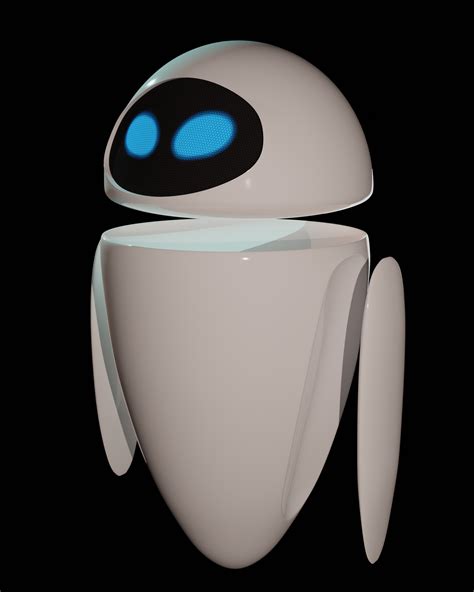 Eve From Wall E My First Serious Rendering Rblender