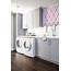 Metropolitan Living Laundry Room With Dark Hardwood Flooring  HGTV