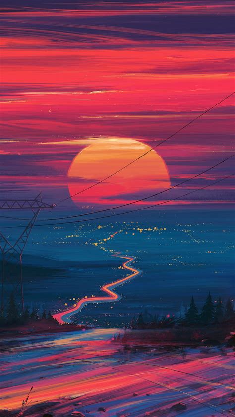 1920x1080px 1080p Free Download Sunset Figure Art Aenami By