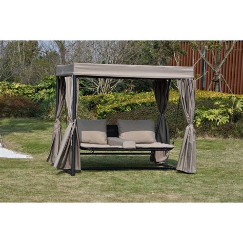 Get the best deal for patio chairs with canopy from the largest online selection at ebay.com. DIRECT WICKER Heminger Taupe Steel Double Outdoor Patio ...