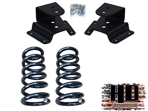 1965 1972 Ford F100 3f 2r Drop Kit Leveling Lowering Coils Hangers
