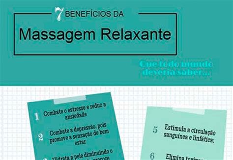 infográfico sobre massagem relaxante 7 benefícios para saber