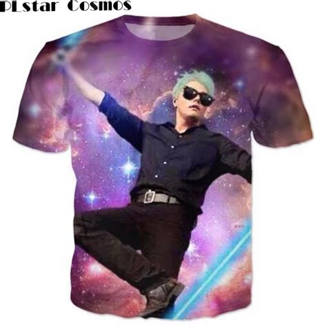 Plstar Cosmos Women Men 3d T Shirt Mcr Gerard Way Galaxy T Shirt Pullover Casual Tee Summer