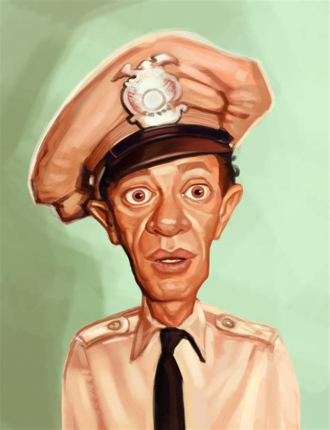 Artstation Digital Caricature Of Barney Fife Smirk