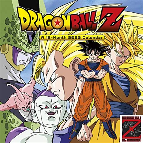 Dragon ball z é a segunda série do anime dragon ball. Dragon Ball Z 2020 Calendar - Official Square Wall Format ...
