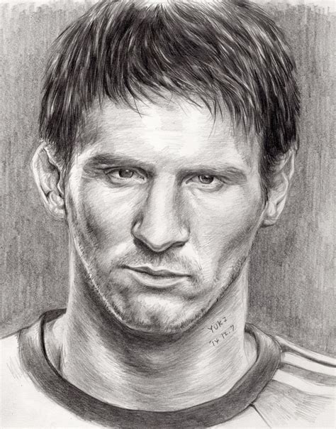 Lionel Messi Pencil B Lionel Messi Lionel Portrait
