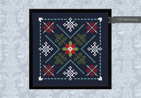 Cross stitch doesn't have to be difficult or overwhelming. FREE - Christmas block - Digital Cross Stitch Pattern