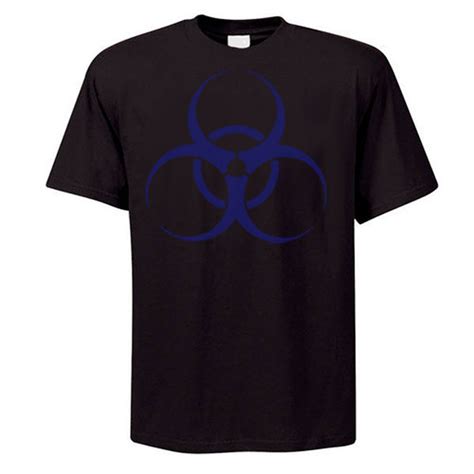 Blue Biohazard T Shirt