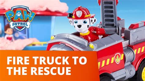 Paw Patrol Marshall And His Fire Truck To The Rescue Toy Pretend