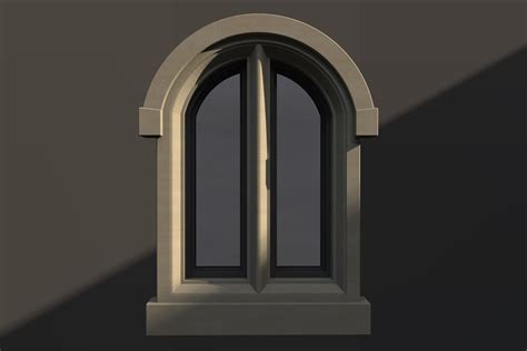 Window Arch Gothic Double 81 3d Model Window Cgtrader