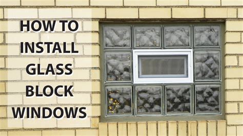 Clearly Secure Glass Block Window Installation Youtube