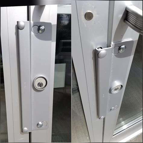 Latch Protector On An Aluminum Door David The Locksmith