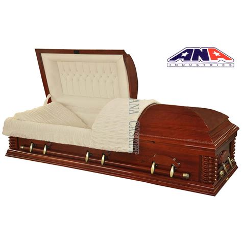 Solid Cherry Luxury Funeral Solid Wood Casket China Casket And Luxury
